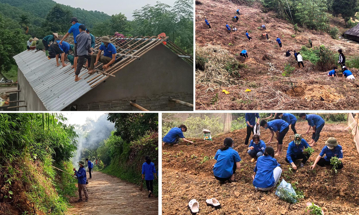 Tại huyện Bắc Quang, Huyện Đoàn tổ chức ra quân chiến dịch thanh niên tình nguyện Hè và hoạt động Ngày chủ nhật Xanh. Các đoàn viên thanh niên tu sửa, mở rộng đường giao thông nông thôn từ thôn Làng Tấn đi thôn Ma Lùng (xã Thanh Vân). Cải tạo vườn tạp phát triển kinh tế hộ để tạo sinh kế cho người dân giảm nghèo bền vững và trình trang khuôn viên nhà ở của hộ ông Phàn Văn Đạo (thôn Khuổi Hốc, xã Đông Thành) thuộc diện hộ nghèo; đồng thời hỗ trợ 100 cây nhãn và phân bón, cây rau giống.