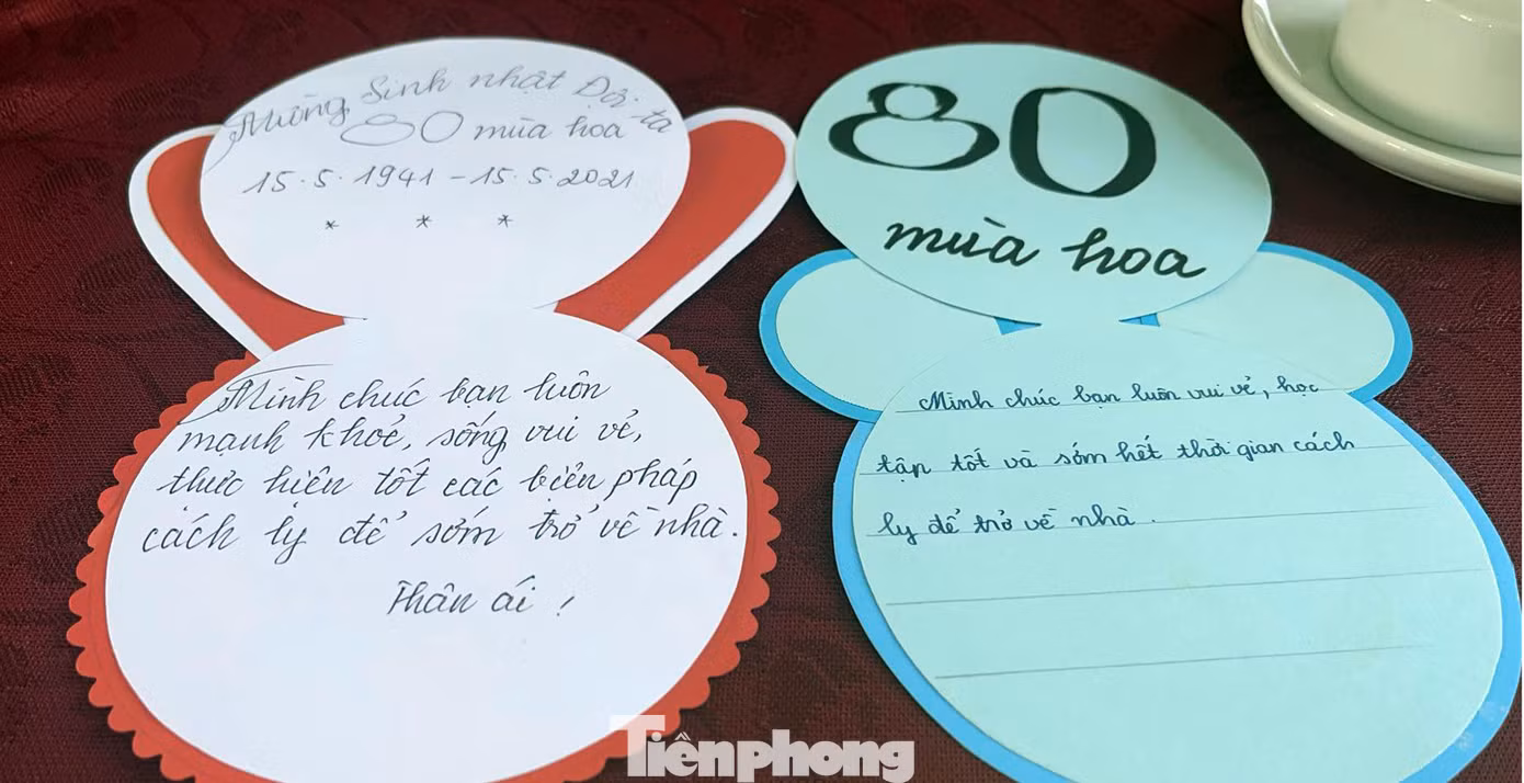 Những lời chúc tốt đẹp được gửi tới các em nhỏ đang thực hiện biện pháp cách ly