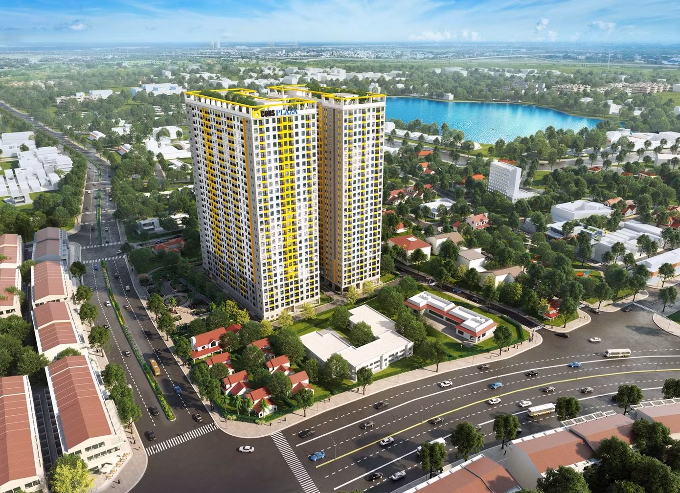 Khu căn hộ Bcons Plaza có vị trí tiện cho an cư và đầu tư