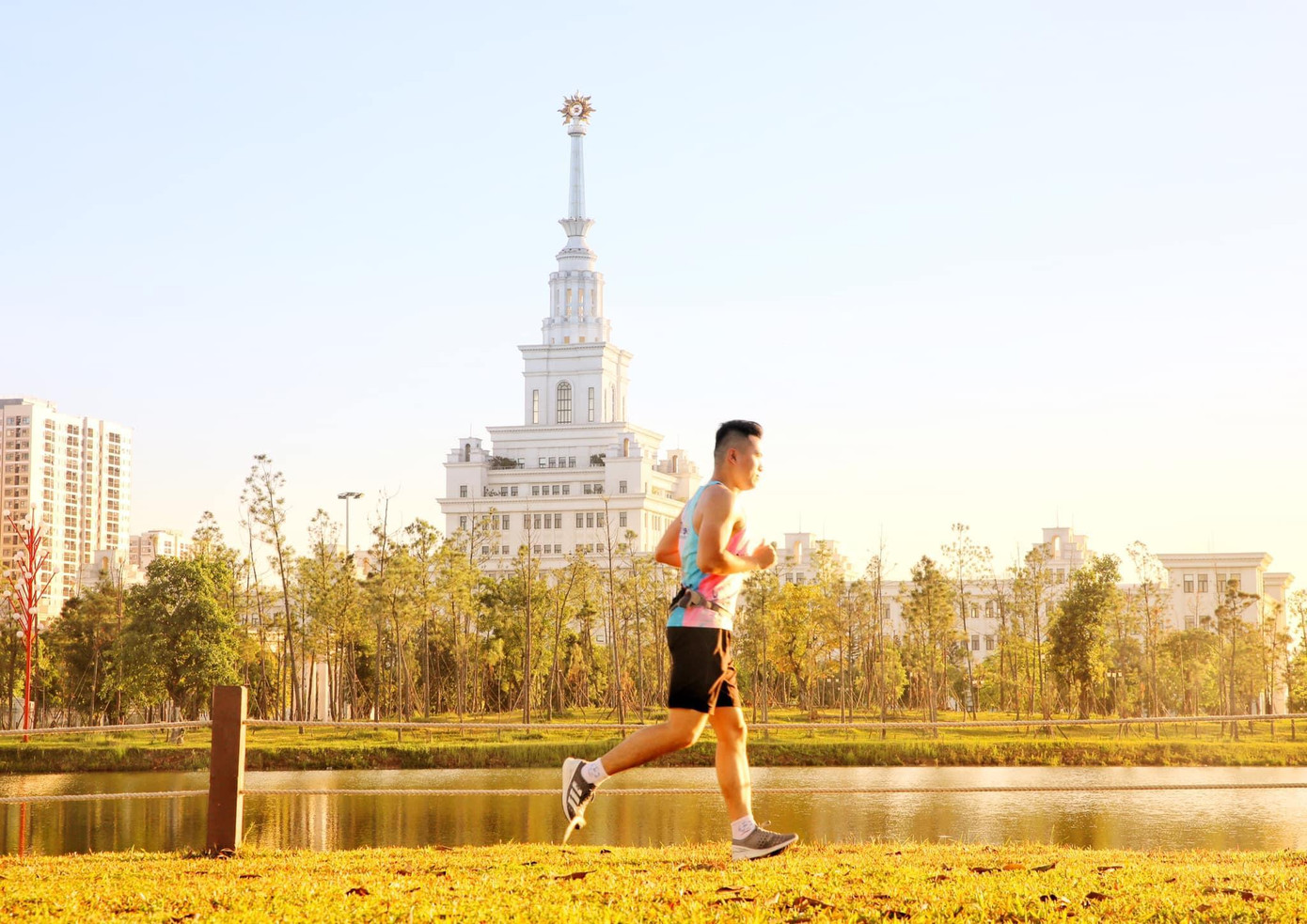 Vừa chạy bộ, vừa thưởng thức cảnh quan độc đáo tại trở thành một trong những cách xả stress hữu hiệu với các cư dân trẻ tại Vinhomes Ocean Park