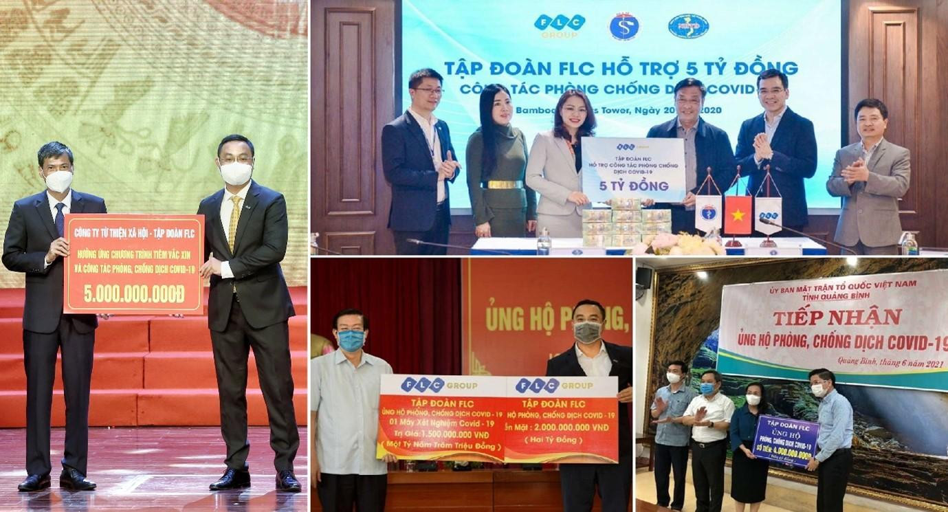 FLC đồng hành cùng nhiều điểm nóng thiên tai, dịch bệnh với kinh phí hỗ trợ hơn 135 tỷ đồng từ đầu 2020 đến nay FLC đồng hành cùng nhiều điểm nóng thiên tai, dịch bệnh với kinh phí hỗ trợ hơn 135 tỷ đồng từ đầu 2020 đến nay
