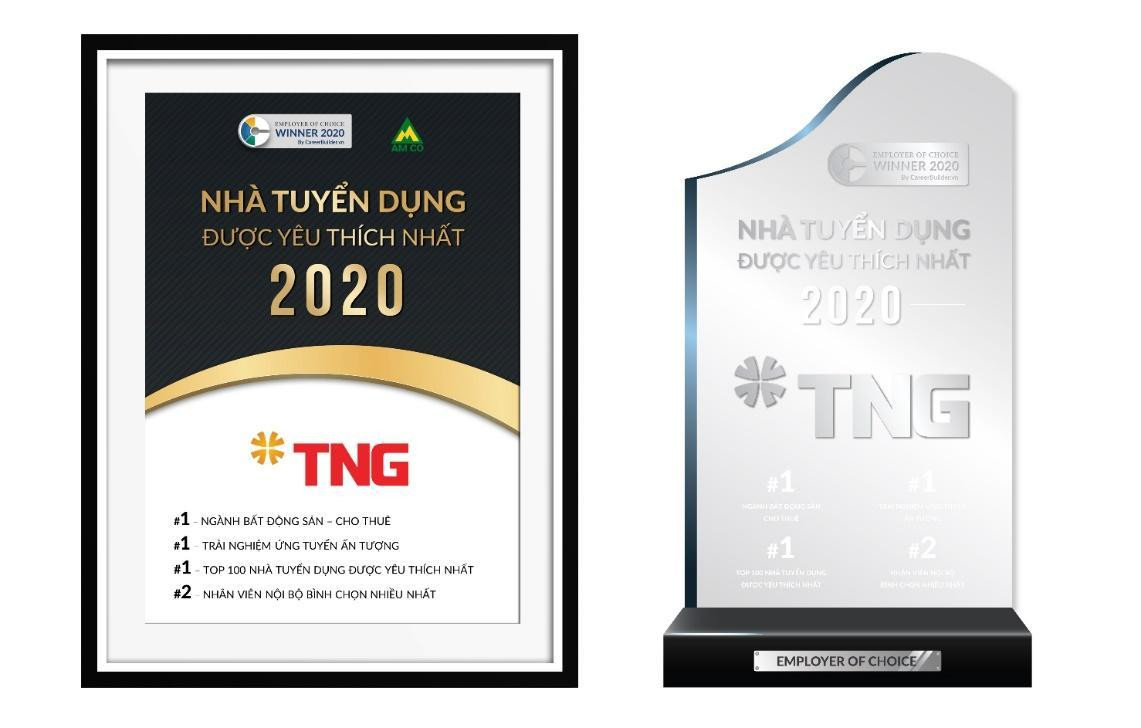 TNG Holdings Vietnam thắng lớn ở nhiều hạng mục của giải thưởng “Employer of Choice” 2020. TNG Holdings Vietnam thắng lớn ở nhiều hạng mục của giải thưởng “Employer of Choice” 2020.