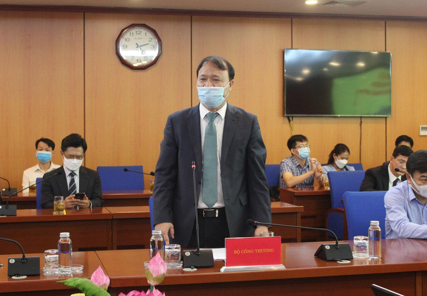 Ông Đỗ Thắng Hải - Thứ trưởng Bộ Công thương phát biểu tại buổi lễ