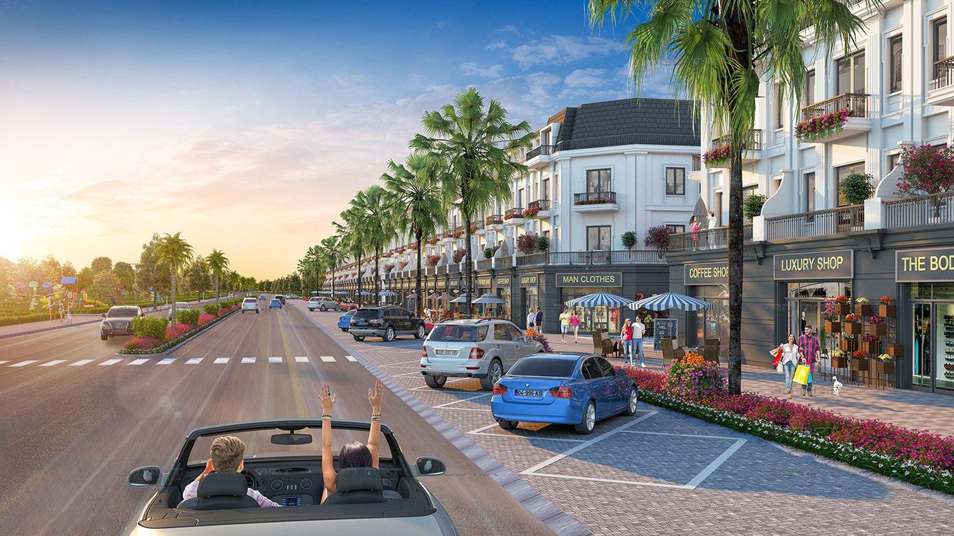 Nhà phố thương mại Milano đại diện cho “thế giới động” mang đến không gian sầm uất, phồn hoa, náo nhiệt.