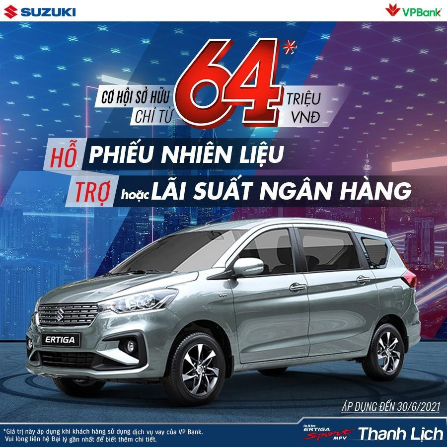 Sở hữu mẫu MPV Ertiga lý tưởng trong tháng 6 với ưu đãi hấp dẫn, chỉ cần trả trước từ 64 triệu đồng