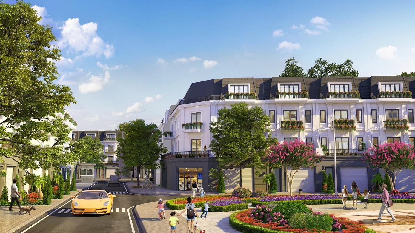 Nhà phố vườn Milano lại mang dáng vẻ riêng tư, biệt lập. Nhà phố vườn Milano lại mang dáng vẻ riêng tư, biệt lập.