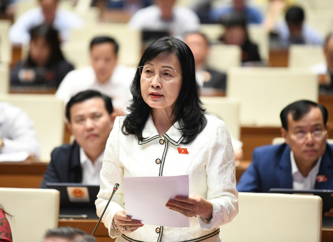 Đại biểu Trần Thị Thu Đông (đoàn Bạc Liêu). Ảnh: Như Ý Đại biểu Trần Thị Thu Đông (đoàn Bạc Liêu). Ảnh: Như Ý