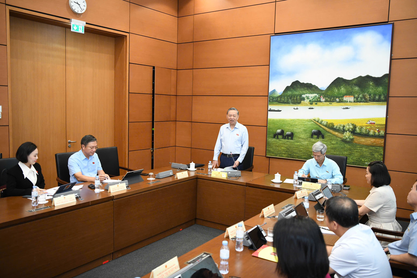 Tổng Bí thư Tô Lâm tại phiên thảo luận ở tổ. Ảnh: Như Ý Tổng Bí thư Tô Lâm tại phiên thảo luận ở tổ. Ảnh: Như Ý