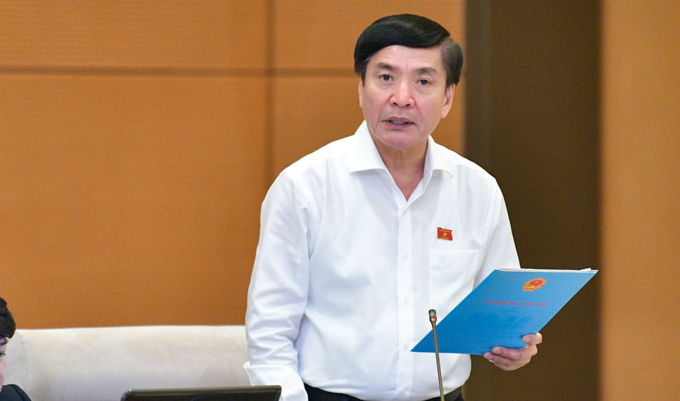 Tổng Thư ký Quốc hội Bùi Văn Cường tại phiên họp Ủy ban Thường vụ Quốc hội. Ảnh: QH