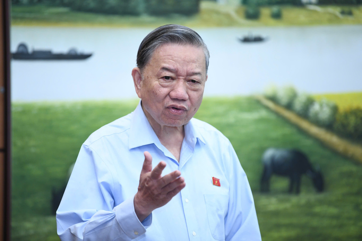 Tổng Bí thư Tô Lâm phát biểu tại phiên họp tổ tại Quốc hội. Ảnh: Như Ý