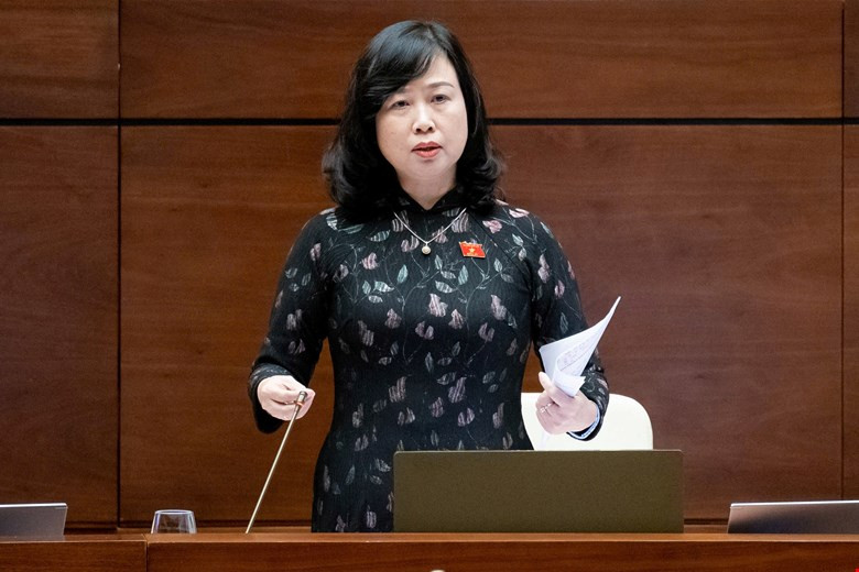 Bộ trưởng Y tế Đào Hồng Lan. Ảnh: QH