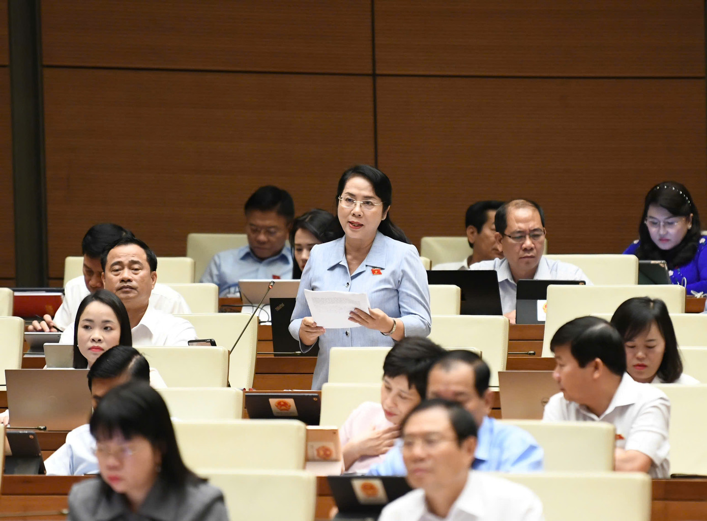 Đại biểu Trần Kim Yến (đoàn TP. HCM). Ảnh: Như Ý