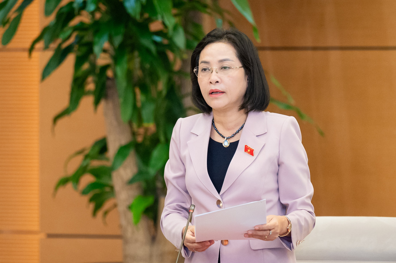 Phó Chủ tịch Quốc hội Nguyễn Thị Thanh. Ảnh: QH