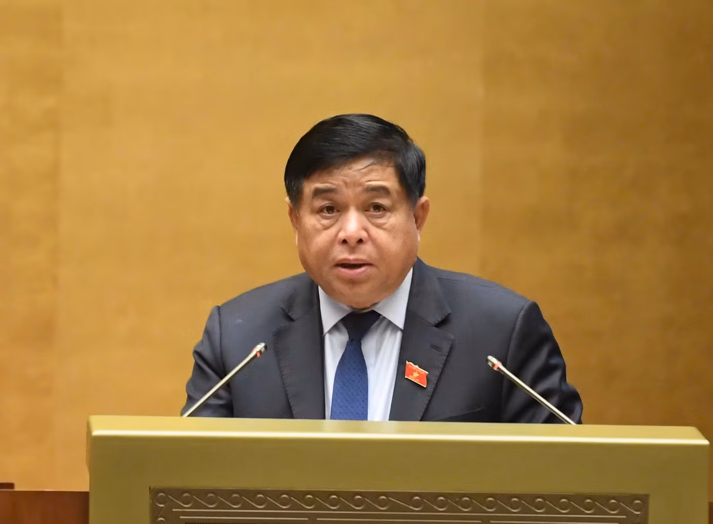 Bộ trưởng Bộ Kế hoạch và Đầu tư Nguyễn Chí Dũng. Ảnh Như Ý
