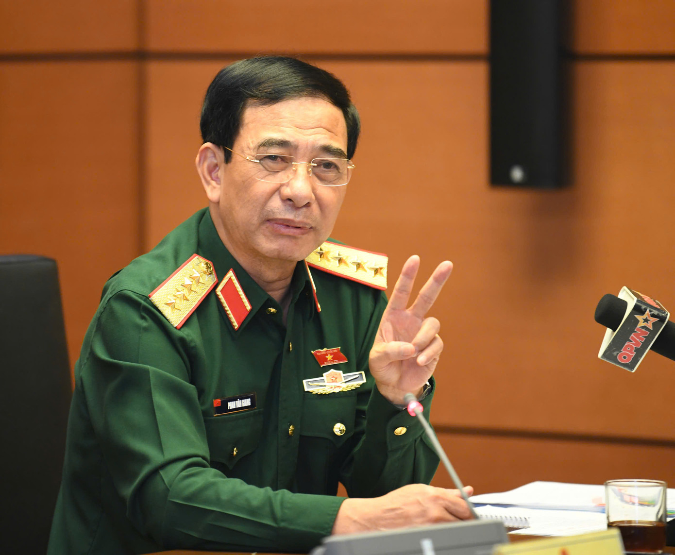 Đại tướng Phan Văn Giang - Bộ trưởng Bộ Quốc phòng. (Ảnh: Như Ý)