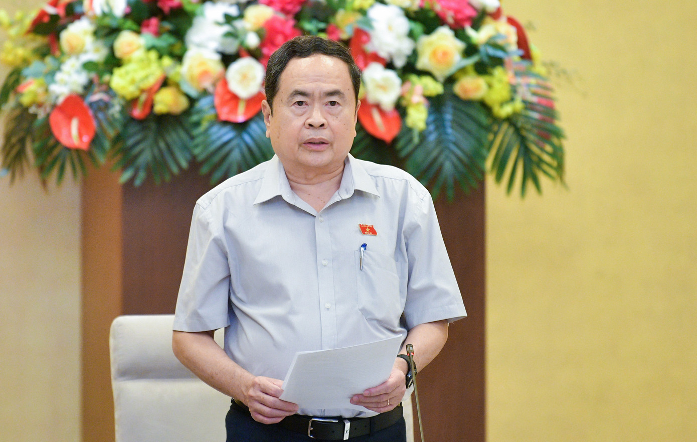 Chủ tịch Quốc hội Trần Thanh Mẫn phát biểu tại phiên họp thứ 37 Ủy ban Thường vụ Quốc hội Chủ tịch Quốc hội Trần Thanh Mẫn phát biểu tại phiên họp thứ 37 Ủy ban Thường vụ Quốc hội