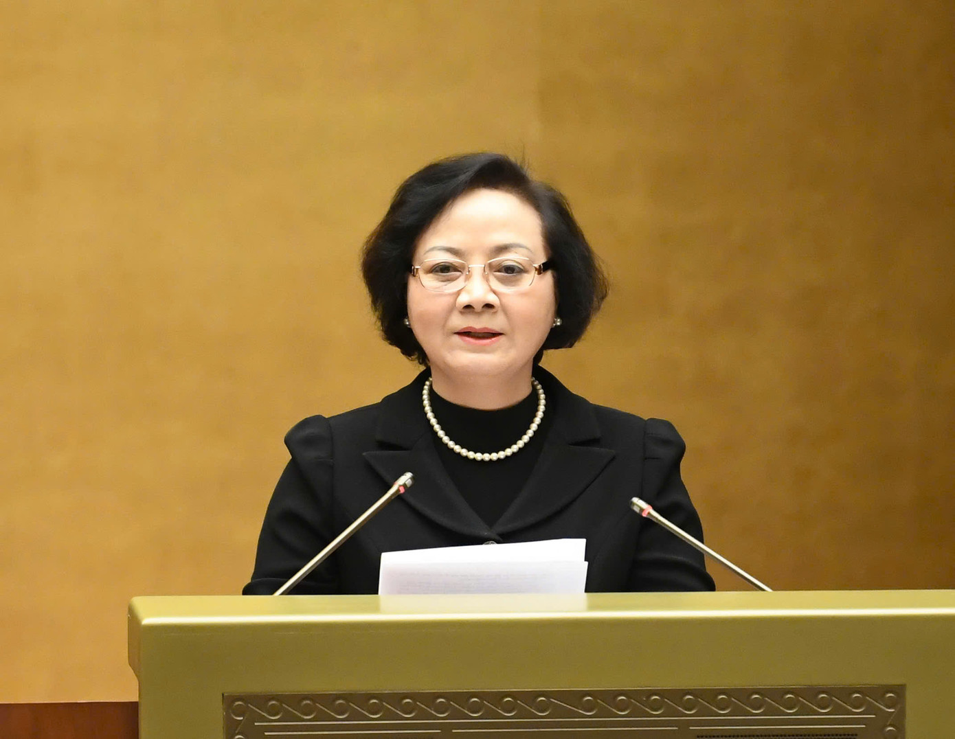 Bộ trưởng Bộ Nội vụ Phạm Thị Thanh Trà. Ảnh: Như Ý