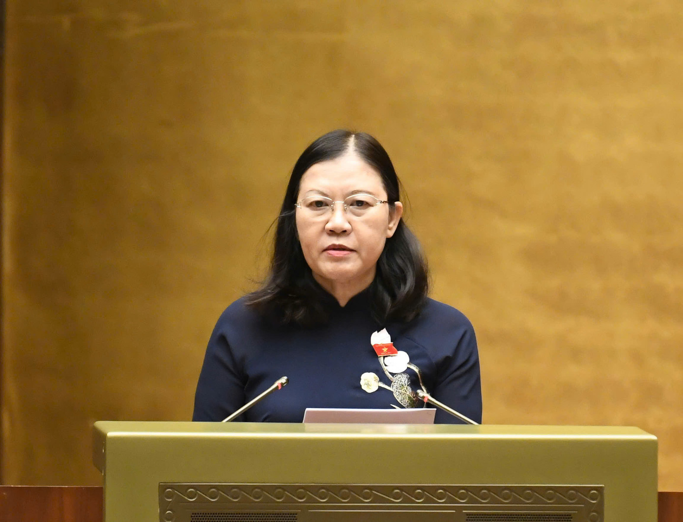 Chủ nhiệm Ủy ban Tư pháp Lê Thị Nga. Ảnh: Như Ý