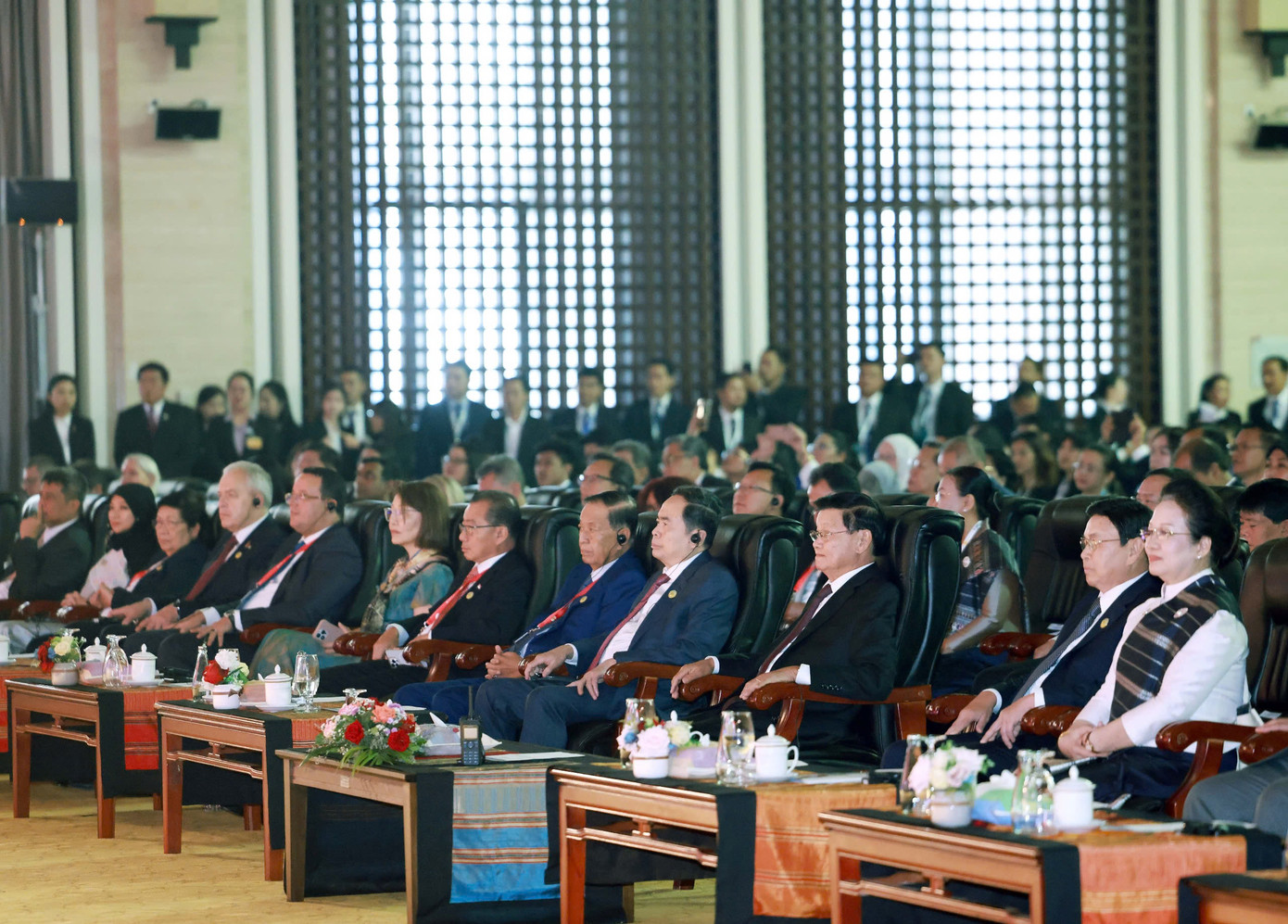 Chủ tịch Quốc hội Trần Thanh Mẫn và các đại biểu dự Khai mạc Đại hội đồng AIPA-45. Ảnh: Thống Nhất/TTXVN Chủ tịch Quốc hội Trần Thanh Mẫn và các đại biểu dự Khai mạc Đại hội đồng AIPA-45. Ảnh: Thống Nhất/TTXVN