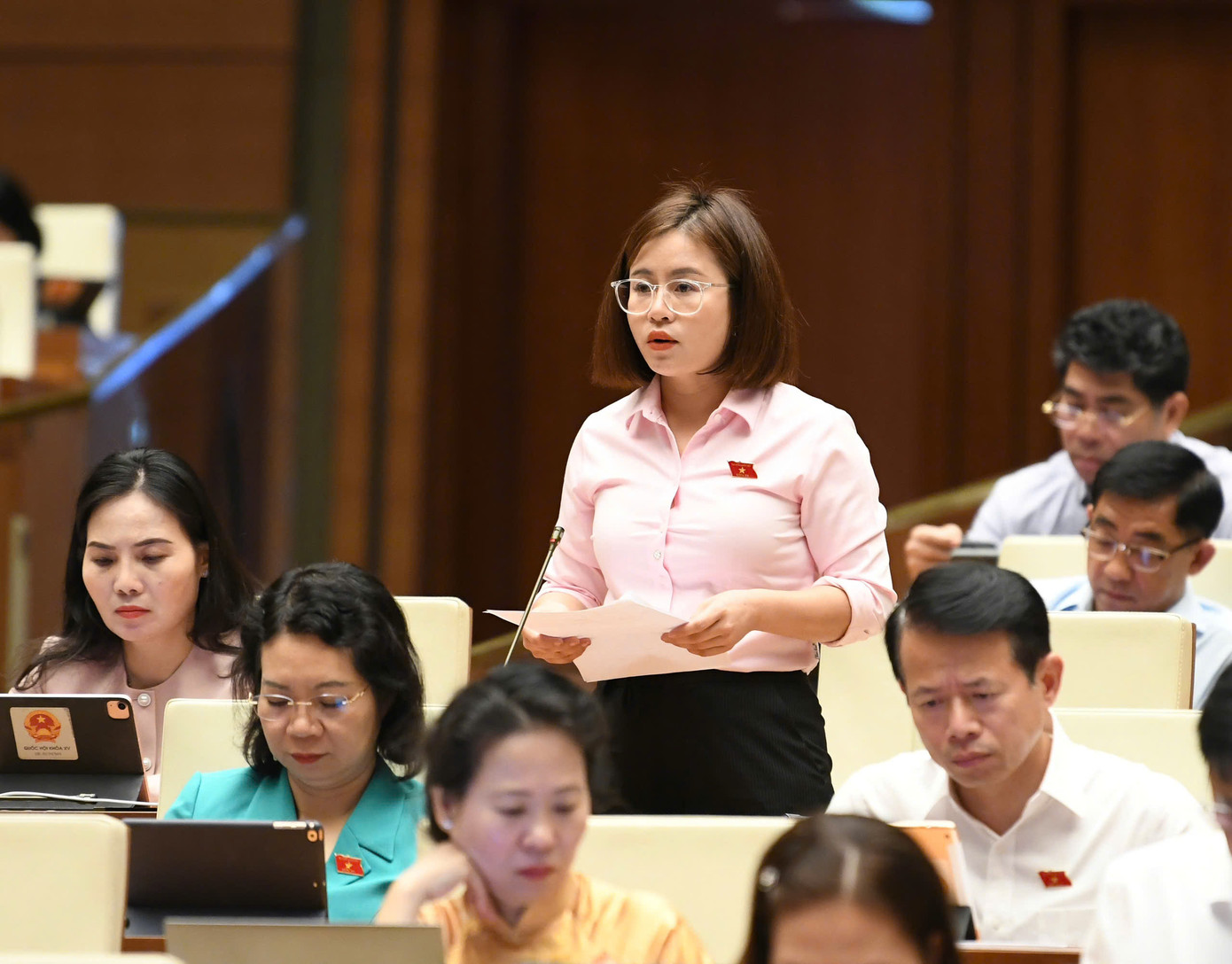 Đại biểu Nguyễn Việt Hà (đoàn Tuyên Quang). Ảnh: Như Ý