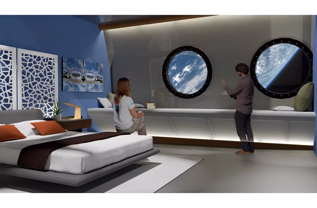 Voyager Station được chia thành 24 mô-đun chức năng sắp xếp thành vòng tròn khổng lồ. Voyager Station được chia thành 24 mô-đun chức năng sắp xếp thành vòng tròn khổng lồ.