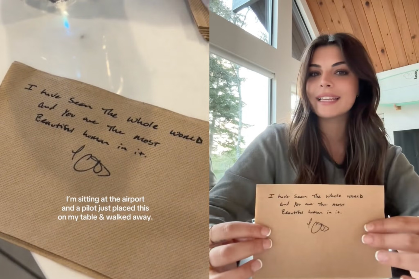 Hành khách đã xin lỗi vì đã dành quá nhiều sự chú ý cho phi công thông qua video lan truyền của cô ấy. Ảnh: TikTok/@stephbohrer.