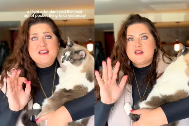 Janelle Rupkalvis đã được thưởng 15.000 dặm bay trong chương trình khách hàng thân thiết của hãng hàng không Delta vì sự cố. Ảnh: TikTok/@janelleonajet.