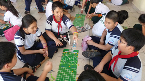 Học sinh khối lớp 5, Q.1, TP.HCM vừa dự kiểm tra học kỳ II. Ảnh: Hoàng Hương