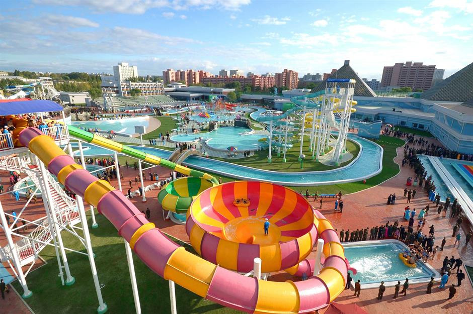 Một công viên giải trí ở Triều Tiên. Ảnh: Uri Tours. Một công viên giải trí ở Triều Tiên. Ảnh: Uri Tours.