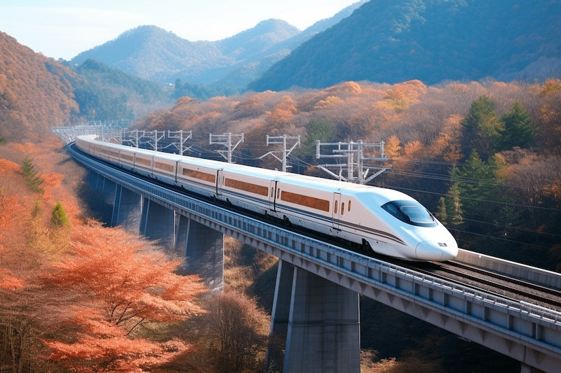 Tàu Shinkansen (trong hình) của Nhật chưa có vụ tai nạn nào xảy ra. Tàu Shinkansen (trong hình) của Nhật chưa có vụ tai nạn nào xảy ra.