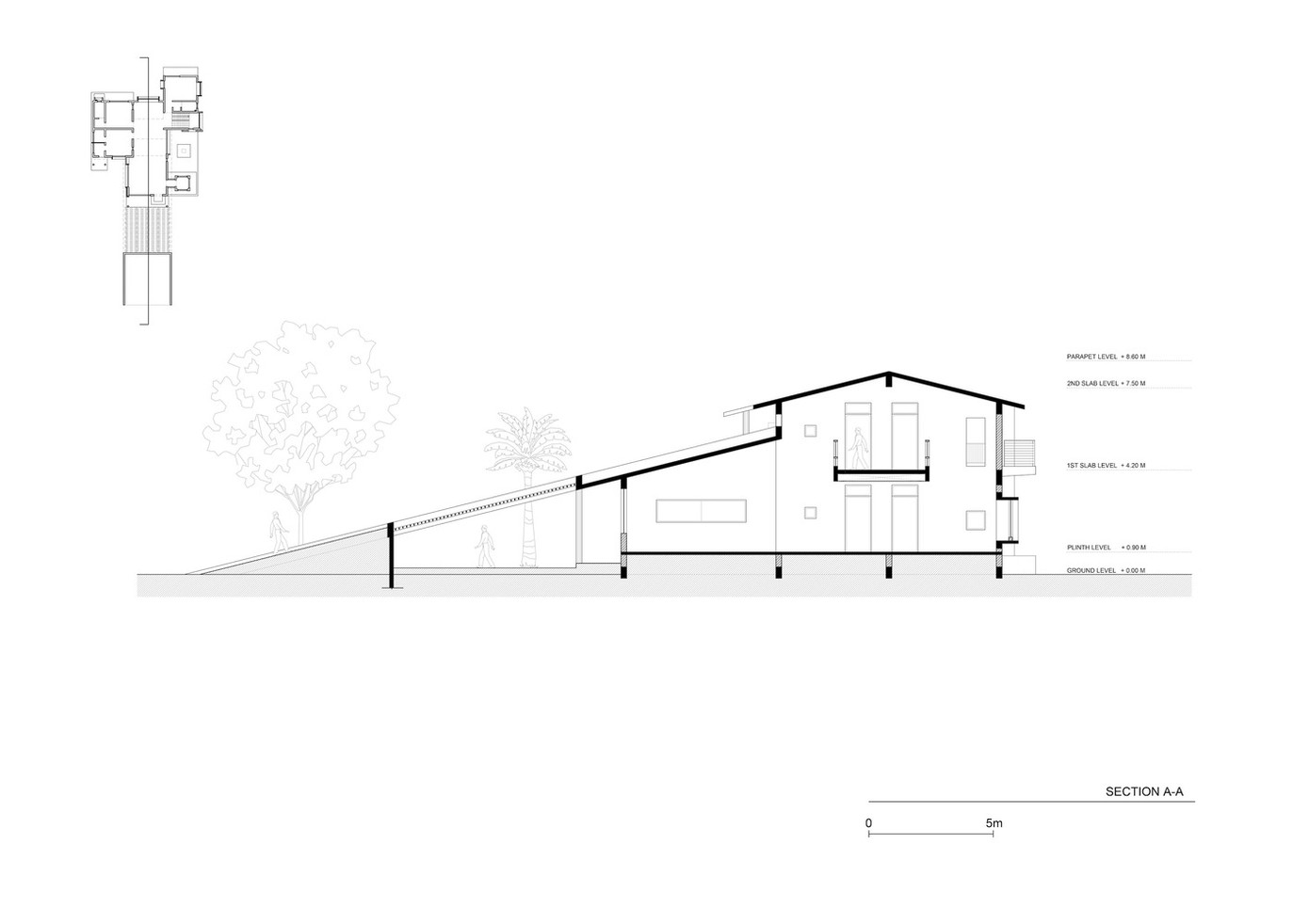 Chủ sở hữu của mảnh đất này là nông dân nên muốn xây một ngôi nhà mới trên đất nông nghiệp, là nơi họ có cuộc sống yên bình, tránh xa cuộc sống đô thị ồn ào và vội vã.