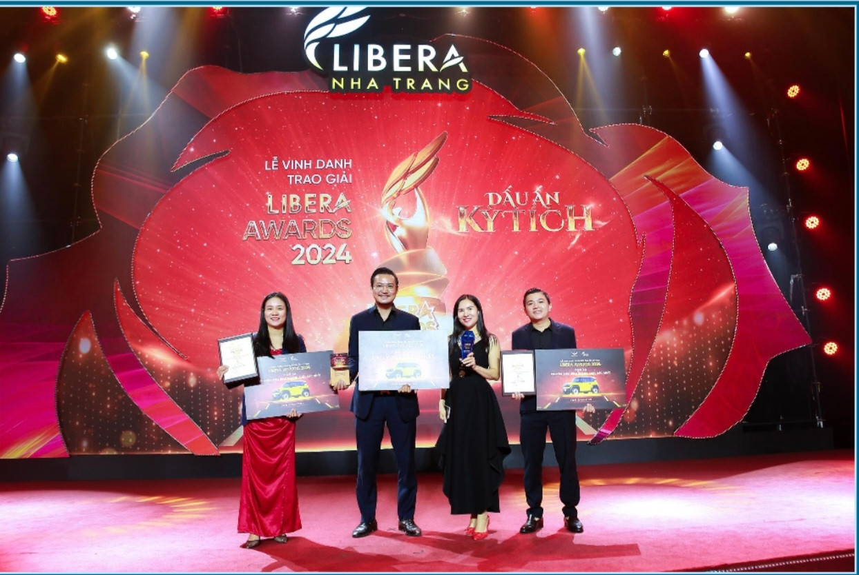 Vietnam Land được nhận giải thưởng danh giá Libera Awards 2024 bao gồm 4 chiếc xe Vinfast 3 Vietnam Land được nhận giải thưởng danh giá Libera Awards 2024 bao gồm 4 chiếc xe Vinfast 3
