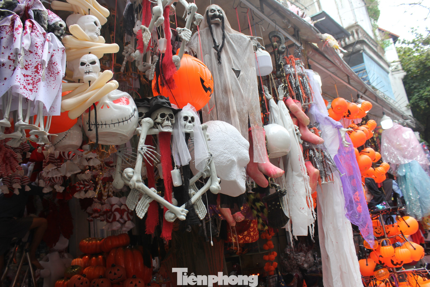 Trong những ngày gần sát dịp halloween, phố Lương Văn Can khoác lên mình một diện mạo cực kỳ thu hút.