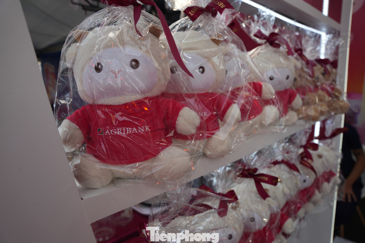 Chỉ cần check in tại gian hàng, tham gia minigame, trải nghiệm sản phẩm dịch vụ Agribank, khách hàng sẽ nhận được những phần quà xinh xắn như móc khoá, gấu bông, túi vải bảo vệ môi trường, áo mưa,...