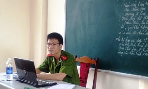 Cựu thủ khoa Học viện Cảnh sát giờ là giảng viên ngôi trường này.