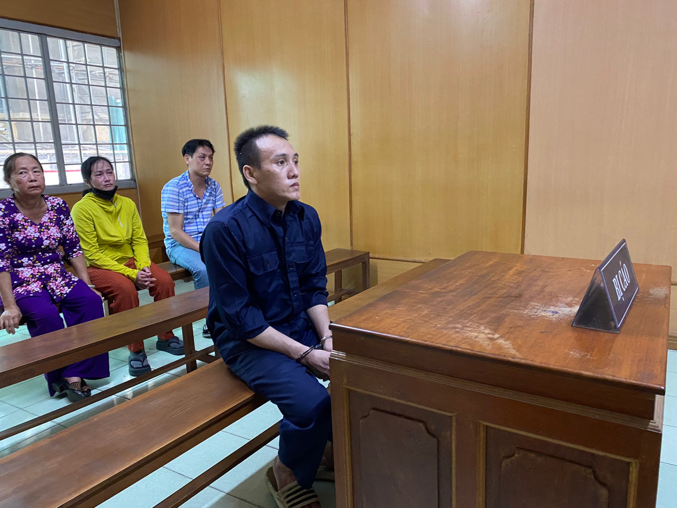 Bị cáo Võ Phạm Phi Hổ tại phiên tòa,
