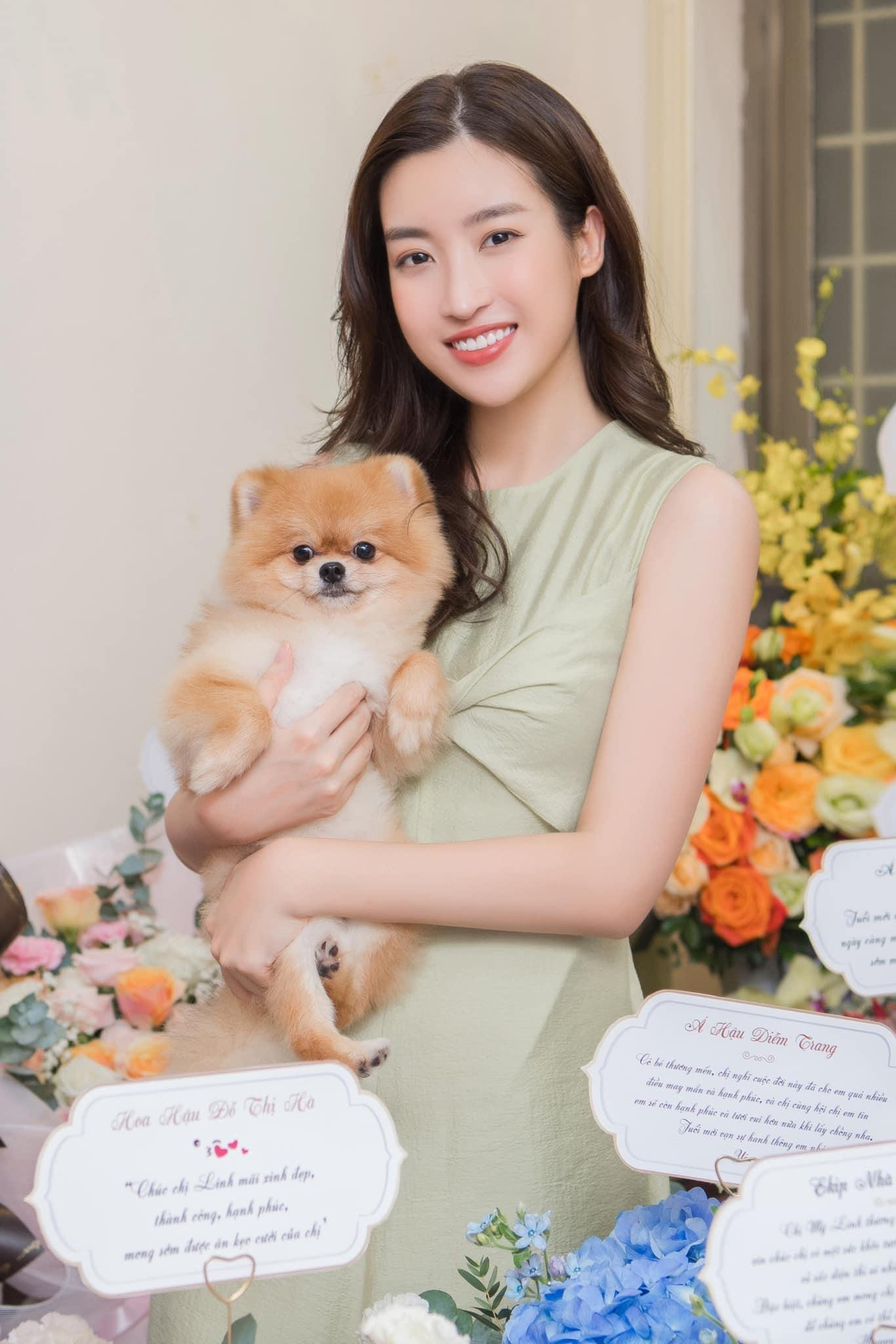 Hoa hậu Đỗ Mỹ Linh rạng ngời bên chú cún cưng trong ngày sinh nhật. Hoa hậu Đỗ Mỹ Linh rạng ngời bên chú cún cưng trong ngày sinh nhật.