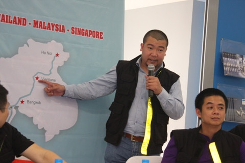 Anh Lâm, trưởng đoàn hành trình xuyên Đông Nam Á