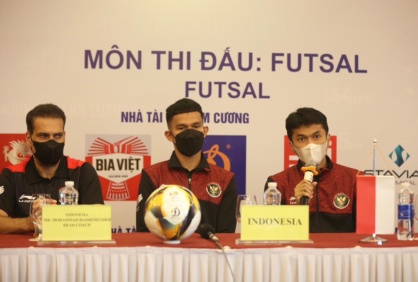 Indonesia không ngại mục tiêu tranh đoạt HCV SEA Games 31 với đội tuyển futsal Việt Nam. (ảnh Như Ý)