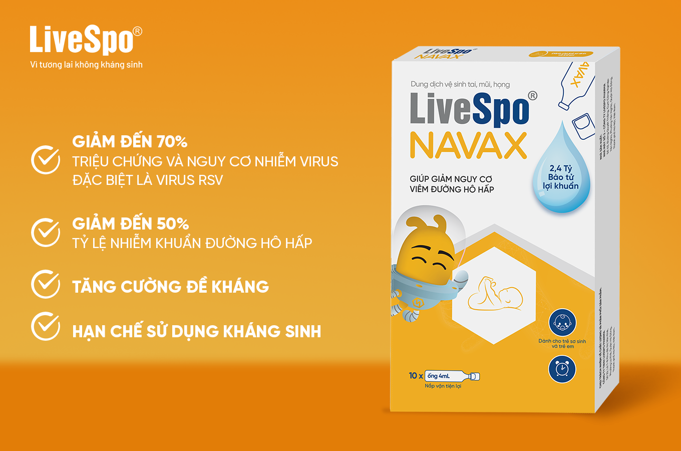 Hiệu quả của LiveSpo NAVAX đã được kiểm chứng lâm sàng tại Đại học Y Hà Nội