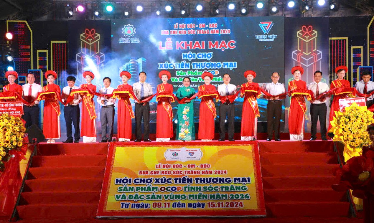 Khai mạc hội chợ xúc tiến thương mại sản phẩm OCOP tỉnh Sóc Trăng