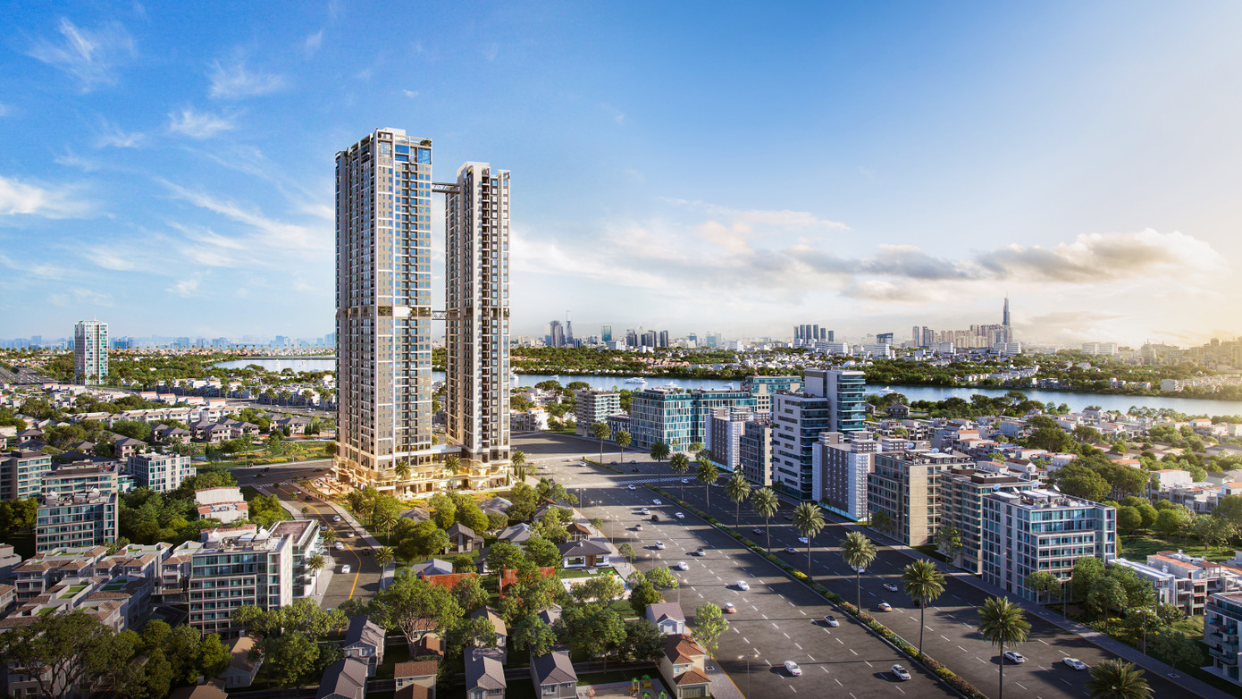 Lợi thế cách sông khoảng 400m với giá trên dưới 2 tỷ đồng/căn, hứa hẹn tiềm năng tăng giá The Emerald 68 "nhỉnh" hơn thị trường lên đến 30%