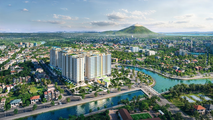Dự án Golden City tọa lạc trung tâm thành phố Tây Ninh đang được Hoàng Quân Land phân phối