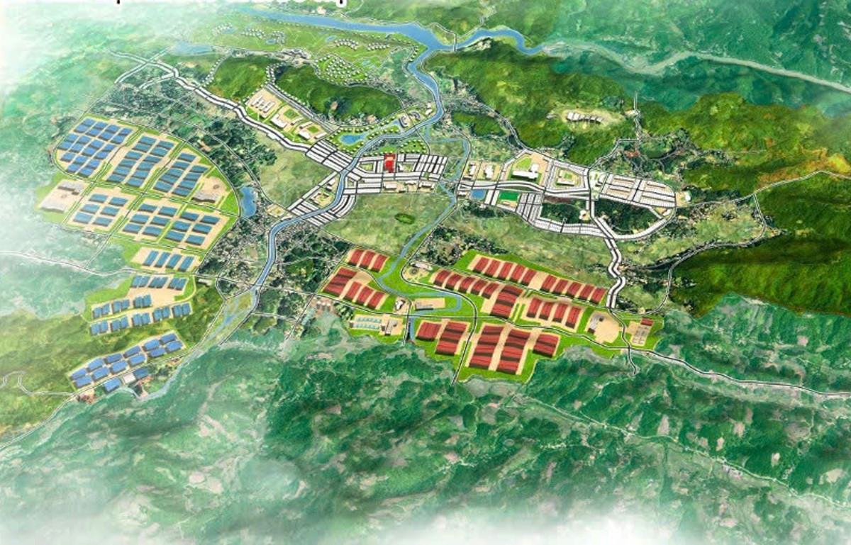 Phối cảnh Khu công nghiệp Võ Lao.