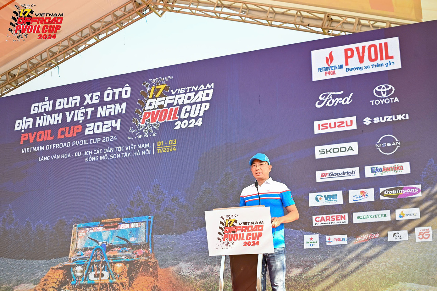 Ông Cao Hoài Dương - Chủ tịch Hội đồng quản trị - Tổng công ty Dầu Việt Nam - CTCP (PVOIL) phát biểu tại lễ khai mạc