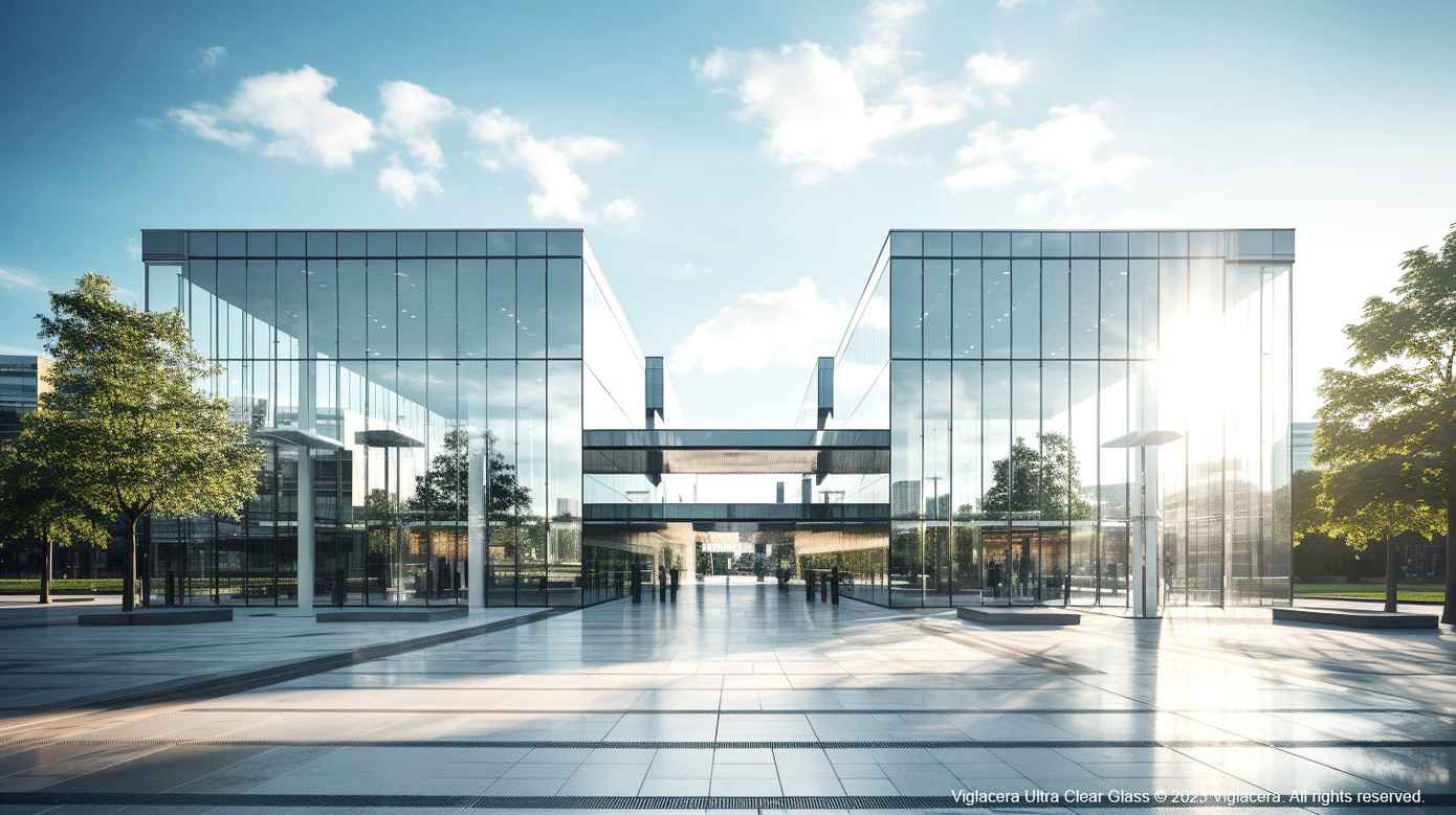 Kính siêu trắng Viglacera dùng trong mặt dựng tòa nhà. Kính siêu trắng Viglacera dùng trong mặt dựng tòa nhà.