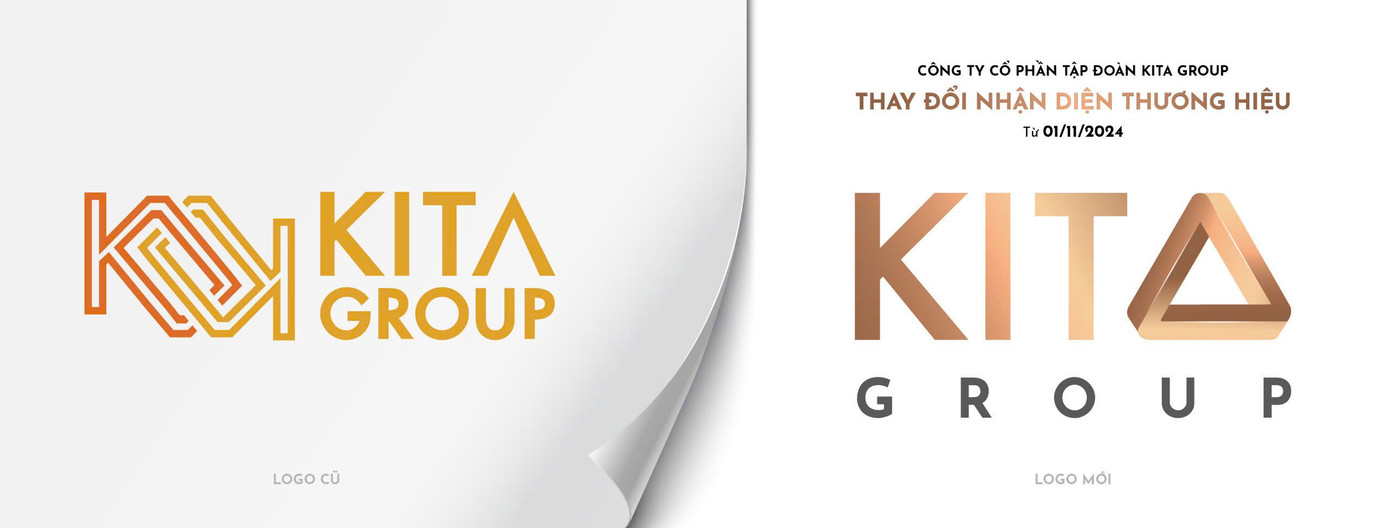Logo KITA Group mới chính thức được áp dụng kể từ tháng 11/2024 Logo KITA Group mới chính thức được áp dụng kể từ tháng 11/2024