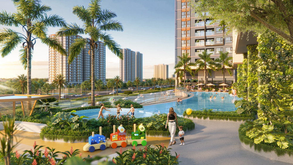 Hồ bơi vô cực điện phân muối được Phú Long đầu tư nhằm mang đến nhiều lợi ích sức khỏe cho cư dân