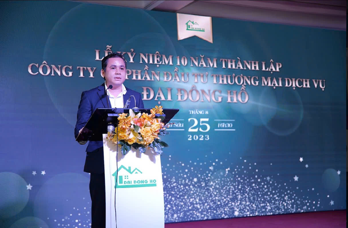 Ông Hồ Văn Đại, Chủ tịch HĐQT Công ty Cổ phần Đầu tư Thương mại Dịch vụ Đại Đông Hồ