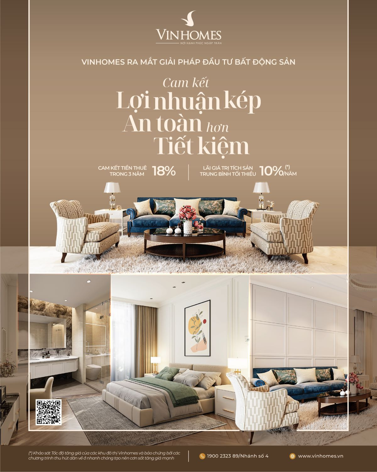 Nhà thấp tầng Vinhomes là kênh đầu tư an toàn với lợi nhuận tối thiểu 16%/năm, gấp 3 lần tiết kiệm